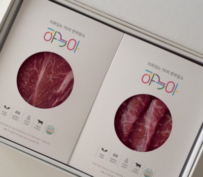 [고국배송] [꽃마][4구BOX_300] 등심 2+ 채끝 2 [1.2kg]