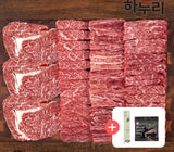 [고국배송] [하누리]한우1++소한마리 등심모듬구이 400g(등심+특수부위)