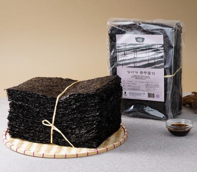 [고국배송] 곱창돌김 100매 (260g) 곱창김 생김