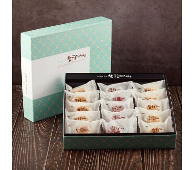 [고국배송] 신라명과 우리쌀로만든참구움과자세트 (선물용쇼핑백)