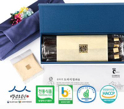 [고국배송] 강옥연 국산 도라지정과250G 선물세트+고급보자기포장