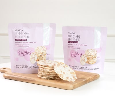 MADA 우리쌀 저당 현미 퍼핑칩 자색고구마 단호박맛 (30g) X 1봉