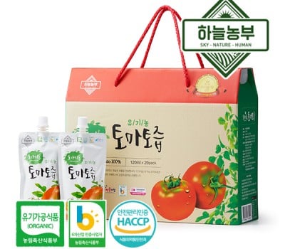 [고국배송] 하늘농부 유기농 100% 토마토즙 토마토주스