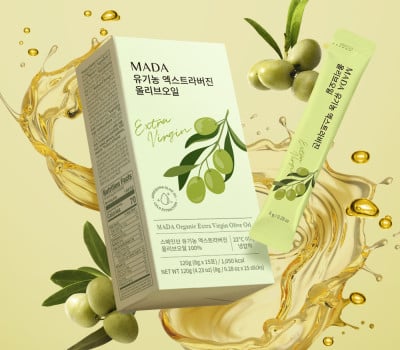 [고국배송] MADA 유기농 엑스트라버진 올리브오일 스틱 8g, 15포x5개
