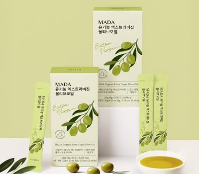 MADA 유기농 엑스트라버진 올리브오일 스틱 8g (15포x5개)