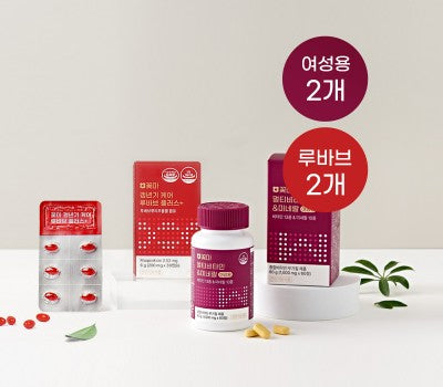 [한국직배송] 꽃마 멀티 비타민&미네랄 여성용(2) + 루바브 플러스+(2)