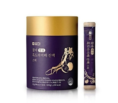 [한국직배송] 꽃마 발효 흑도라지배 진액스틱(12g*50포) 2통