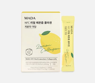 MADA NFC 리얼 레몬즙 콜라겐 저분자 저당(20g*15포) 1개 유통기한: 2027년 6월 20일