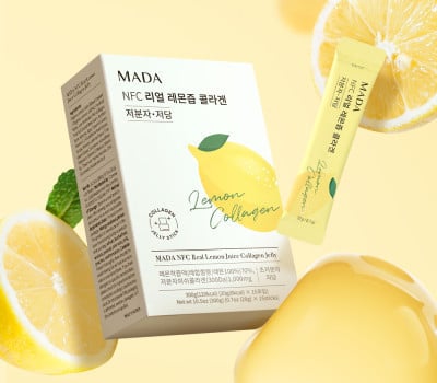 MADA NFC 리얼 레몬즙 콜라겐 저분자 저당(20g*15포) 5개 유통기한: 2027년 6월 20일
