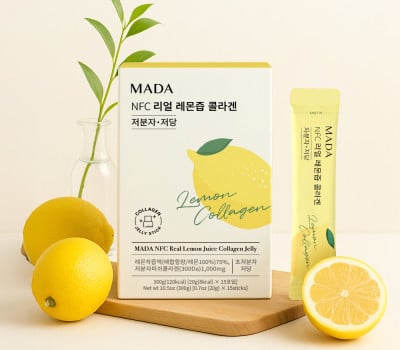 MADA NFC 리얼 레몬즙 콜라겐 저분자 저당(20g*15포) 5개 유통기한: 2027년 6월 20일