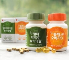 [고국배송] 꽃마 멀티비타민&미네랄+들깨 식물성 오메가3 세트