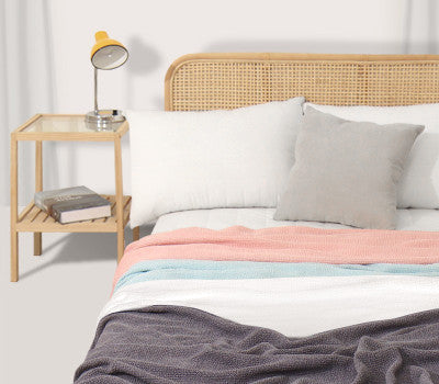 [한국직배송] 일상편리 풍기인견 와플피그먼트 홑이불 3개 세트