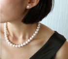 [고국배송] 진주목걸이귀걸이 세트