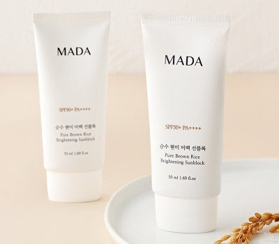 [한국직배송] [기한임박]MADA 순수 현미 미백 선블록 50ml(15개)