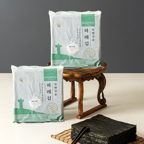 감로수산 - 두번 구운 파래김 90g (50장)
