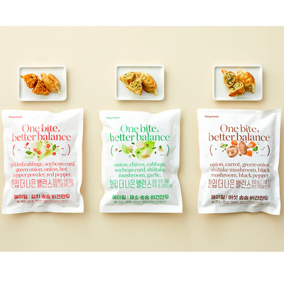 [꽃마Fresh] [컬리] 헤이밀 비건만두 420g x 3종세트 (김치+버섯+채소)