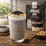 플라이밀 - 흑임자 블랙 고단백쉐이크 45g (1포) 유통기한: 2028년 5월 17일