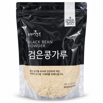 디자인농부 - 검은콩가루 (500g)<br>유통기한 : 2028년 8월 3일