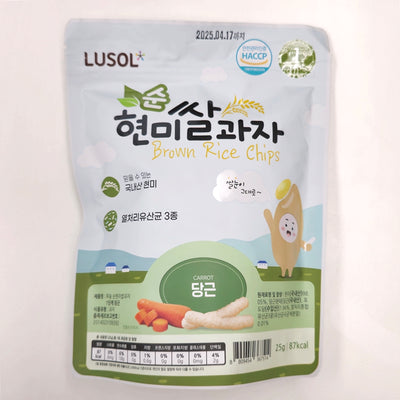 루솔 순 현미쌀과자 1단계 당근 25g