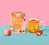쟈뎅 - 아워티 딸기 피치 루이보스 티 (8개입)  유통기한: 2027년 9월 22일