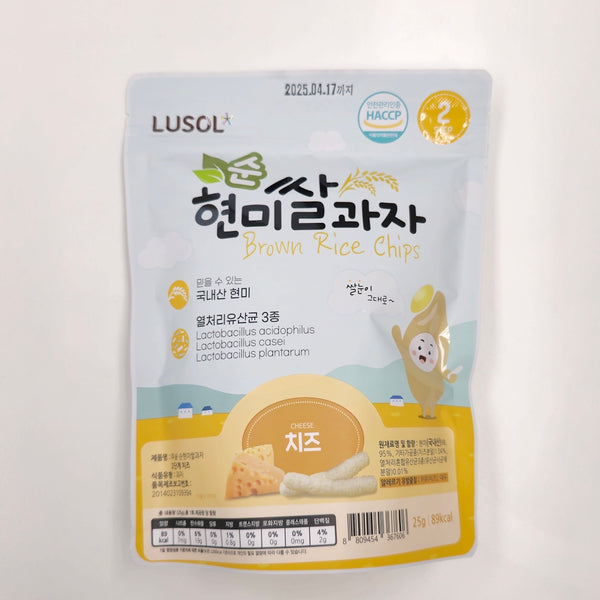 루솔 순 현미쌀과자 2단계 치즈 25g