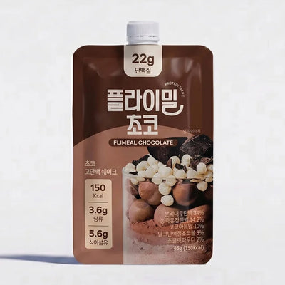 플라이밀 - 초코 고단백쉐이크 45g (1포) 유통기한: 2028년 2월 23일
