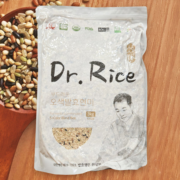 상생촌 - 오색발효현미  Dr.Rice 3kg x 1포(냉장보관)  유통기한: 2026년 5월 23일