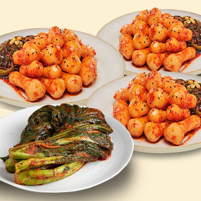[무료별도배송] 예소담 김치 2종세트 4kg (총각김치 1kg * 3봉 + 갓김치 1kg* 1봉)