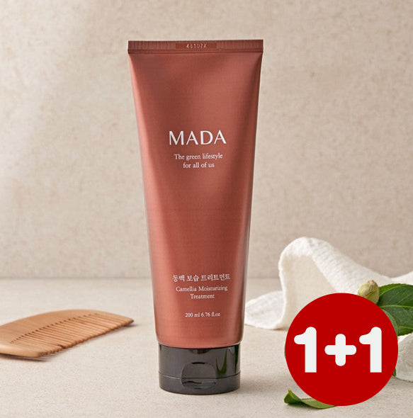 [1+1] MADA 동백 보습 트리트먼트 200ml Buy 1 Get 1 FREE 유통기한:2025년 11월 27일