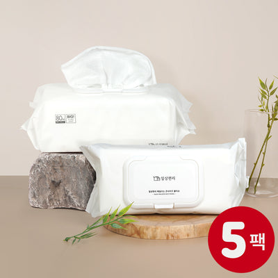 일상편리 매일쓰는 큰사이즈 물티슈 80매 X 5개