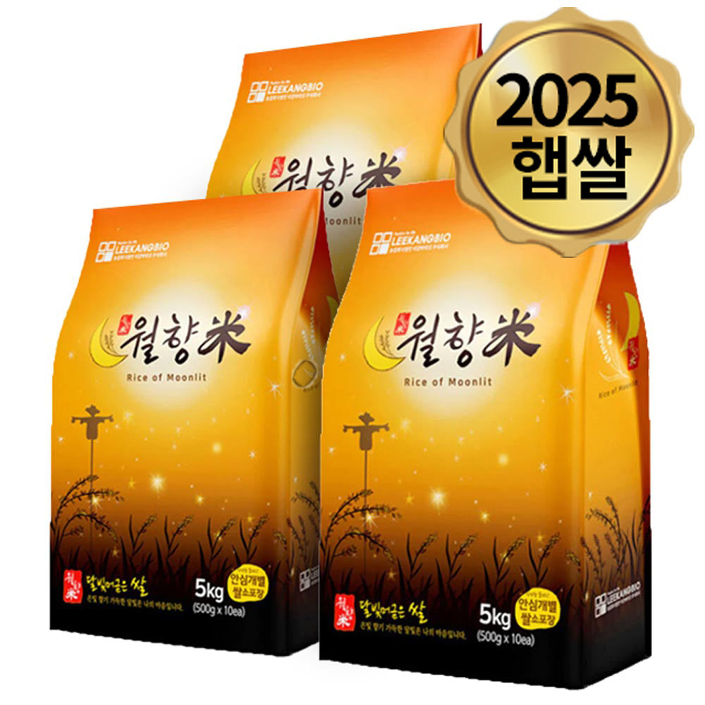 [무료별도배송] </br> 달빛 머금은 쌀 월향미 5kg x 3포 (냉장보관)