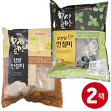 [무료별도배송][꽃마Fresh] 모시로만 찹쌀 인절미 2kg (콩&흑임자 - 총2팩)