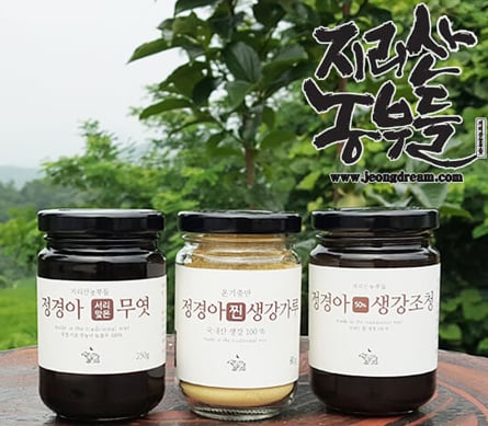 [고국배송] 조청셋트할인 3호 (무엿250+찐생강가루80+생강조청250)