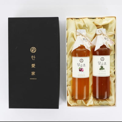 [고국배송] 한애가 프리미엄 천연식초 2종 (담금초 무화과 + 매실)