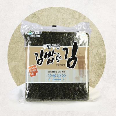 땅끝누리 두번 구운 김밥용 김 100매 유통기한: 2026년 4월 25일