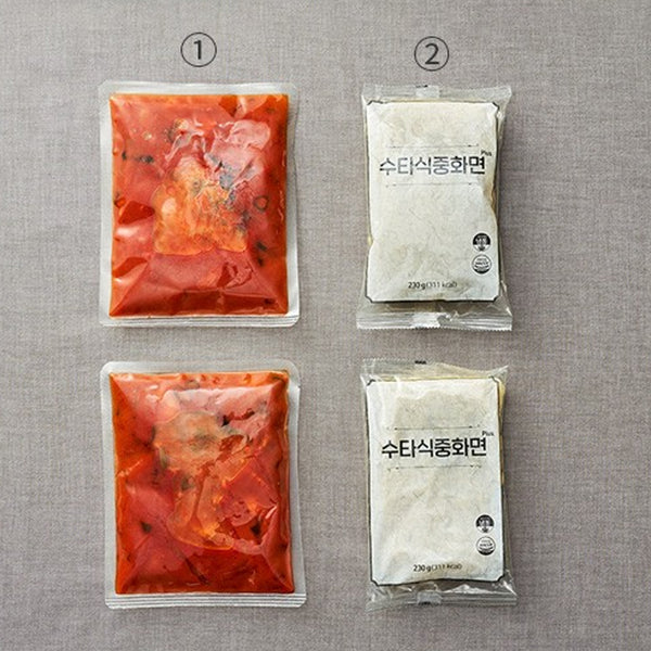 [꽃마Fresh] [컬리] 서촌 영화루 고추 짬뽕 1,340g (2인분) 4팩 유통기한 : 2025년 9월 19일