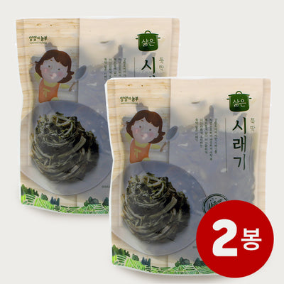 양양의농부 - 뚝딱 삶은 시래기 300g x 2봉 (상온보관 가능) 유통기한 : 2025년 10월 28일