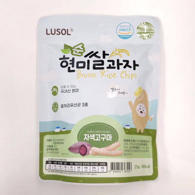 루솔 순 현미쌀과자 1단계 자색고구마 25g