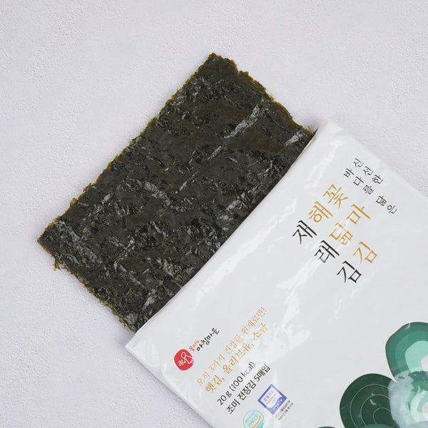 [무료별도배송] 꽃마 - 해닮김 재래김 20g(5매) x 4봉 x 16팩 (총64봉) <br/>유통기한 : 2024년 8월 23일