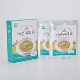 유기농 버섯 누룽지죽 3박스 + 버섯귀리죽 3박스 + 버섯현미죽 3박스 (총 9박스, 27봉)<br>유통기한 : 2024년 3월 15일