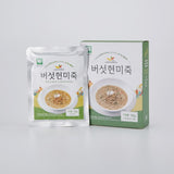 유기농 버섯 누룽지죽 3박스 + 버섯귀리죽 3박스 + 버섯현미죽 3박스 (총 9박스, 27봉)<br>유통기한 : 2024년 3월 15일