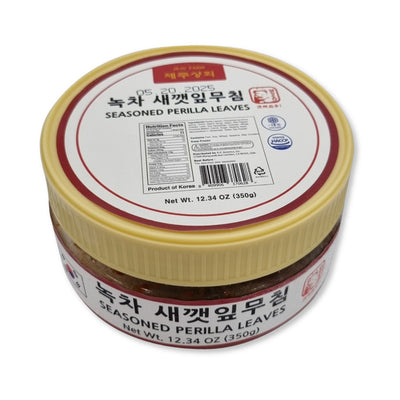 [꽃마Fresh] 제주 녹차 깻잎 무침 (350g)