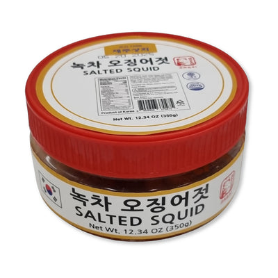 [꽃마Fresh] 제주 녹차 오징어젓 (350g)