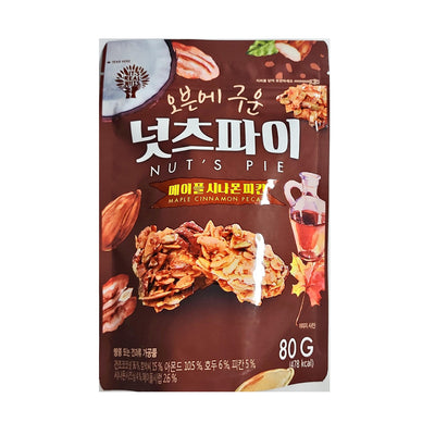 제주도다 - 오븐에 구운 넛츠파이 메이플 시나몬 피칸 (80g)<br/>유통기한 : 2024년 6월 17일
