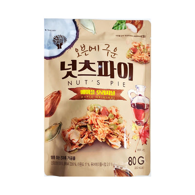제주도다 - 오븐에 구운 넛츠파이 메이플 오리지널 (80g) <br/>유통기한 : 2024년 6월 16일