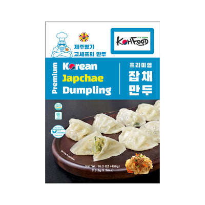 [꽃마Fresh] 제주명가 - 고셰프의 프리미엄 잡채만두 (459g)<br>유통기한 : 2025년 7월 25일
