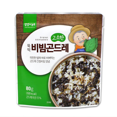 바로 비벼먹는 뚝딱 고소한 비빔곤드레 80g*4개입