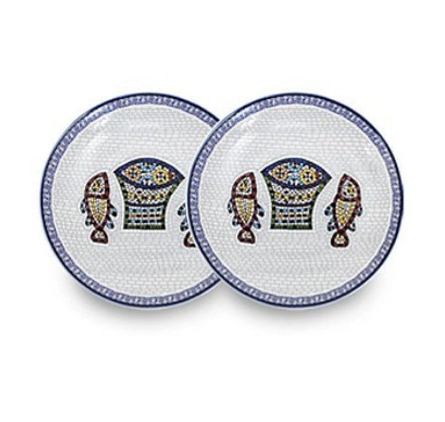 [한국도자기] 오병이어 디저트 접시세트 2P 파랑