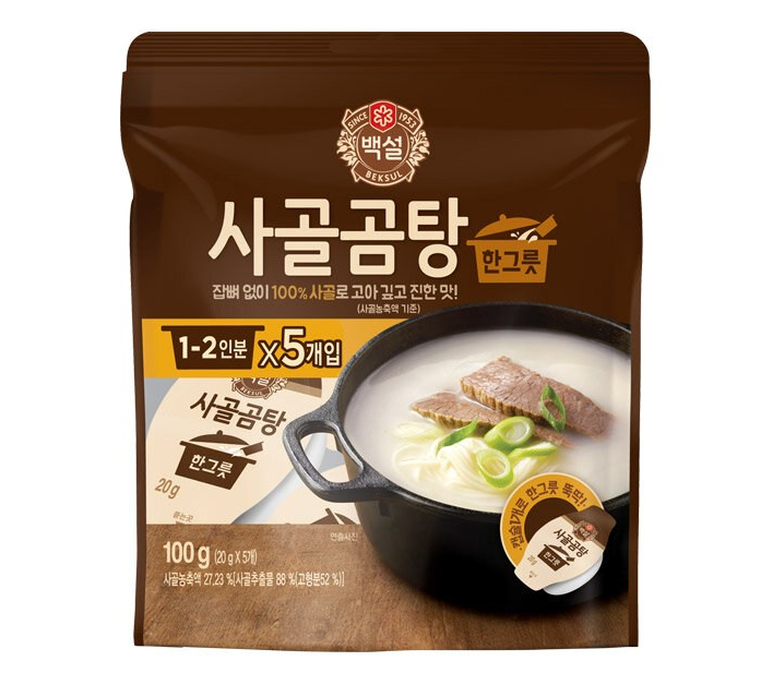 백설 사골곰탕 한그릇(원액 캡슐) 100g