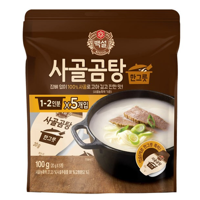 백설 사골곰탕 한그릇(원액 캡슐) 100g